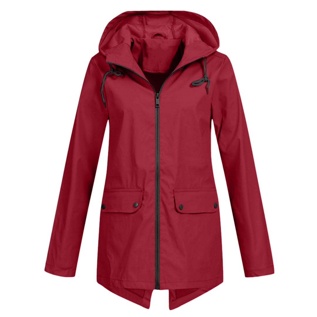 Women's Waterproof Windbreaker Jacket with Hood