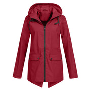 Women's Waterproof Windbreaker Jacket with Hood