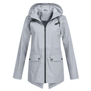 Women's Waterproof Windbreaker Jacket with Hood