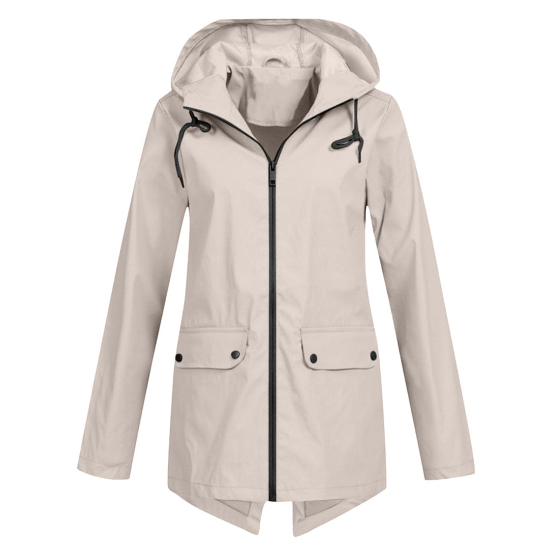 Women's Waterproof Windbreaker Jacket with Hood