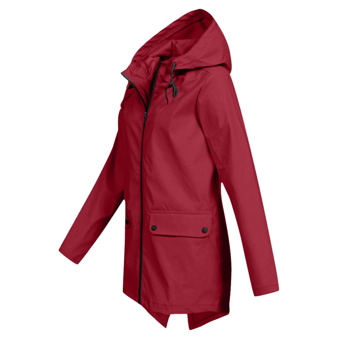 Women's Waterproof Windbreaker Jacket with Hood