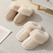Women's Plush Indoor Slippers with Soft Lining and Cozy Comfort