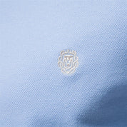 Men's Short-Sleeve Polo Shirt with Stripe Trim and Chest Logo