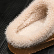 Women's Indoor Plush Slippers with Warm Lining and Non-Slip Sole
