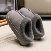 Women's Indoor Plush Slippers with Warm Lining and Non-Slip Sole